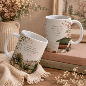 Caneca Literária Orgulho e Preconceito