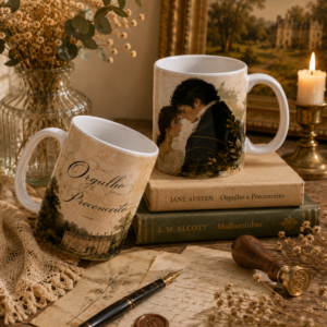 Caneca Orgulho e Preconceito Jane Austen