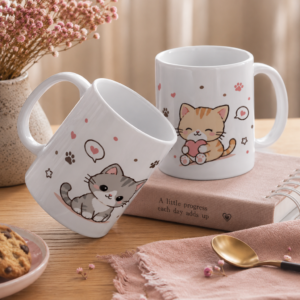 Caneca Gatinho com Coração